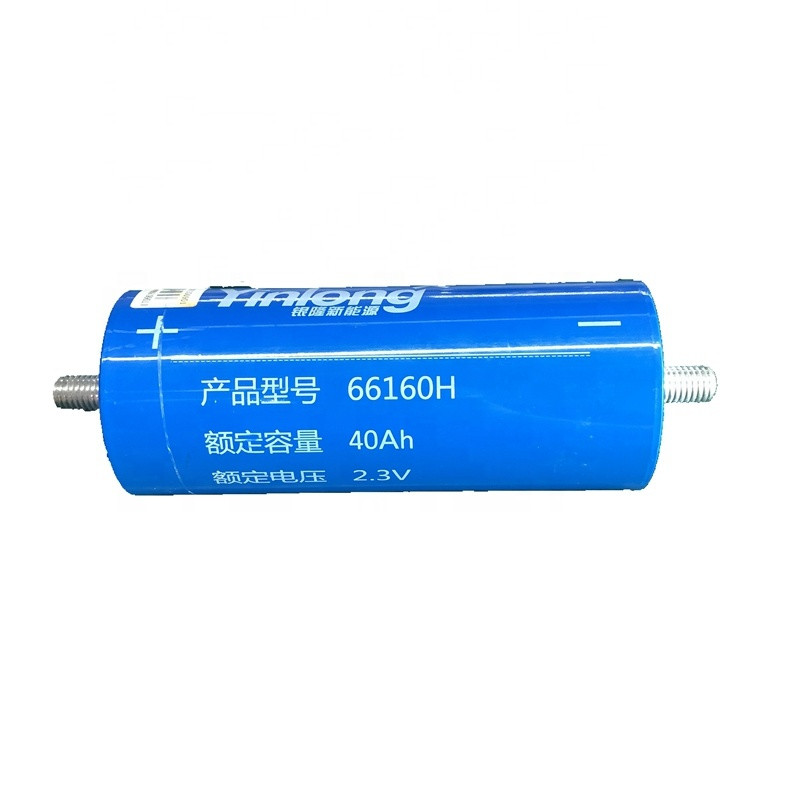 66160h Yinlong Lto Lithium Titanate Battery 2.3v 40ah Cylindrical