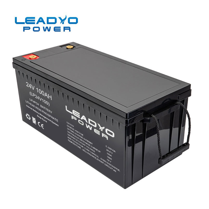 Bluetooth 24V 100ah Lithium Ion Battery LiFeP04 Waterproof For E Boat Yachts