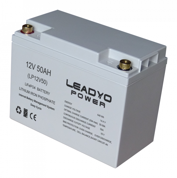 Screwable Case Rechargeable Deep Cycle Batteries , 12V 50ah Rv Lithium Batteries