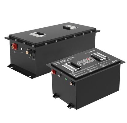 Smart CANBUS RS485 LiFePO4 Golf Cart 48V 51.2V 150Ah Lithium Iron LFP Batteries with LCD LED Display  / Charger