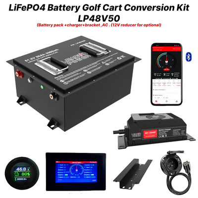 Buy 48V 50Ah 51.2V2 150Amp LiFePO4 Golf Cart Battery Conversion Kit ,5yrs Warranty online manufacture