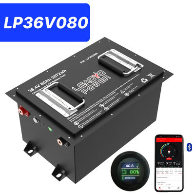 Buy 36V 80Ah 150Amp (36.8V) Bluetooth LiFePO4 Lithium Golf Cart Battery w/h LCD Display & Bluetooth online manufacture