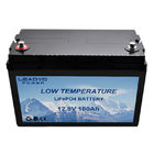 ABS Case 100Ah Low Temperature LiFePO4 Battery Auto Heating Balancing Function