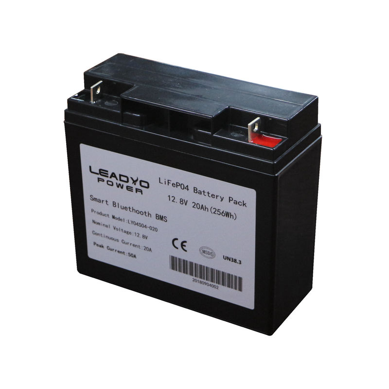 Lifepo4 Deep Cycle Batteries , ABS Case 12V 20ah Rechargeable Lithium Batteries