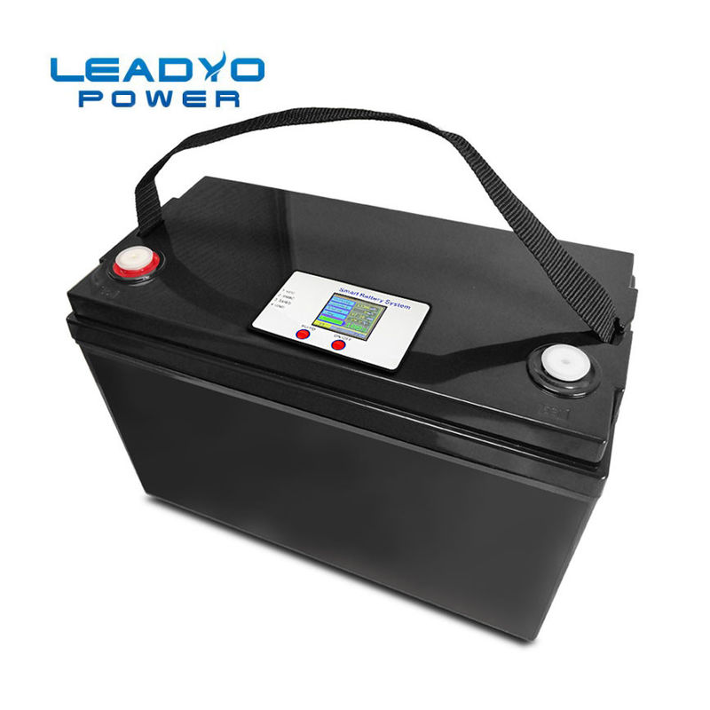 Lithium Battery 12v 100ah 1280Wh Lithium Iron Phosphate Battery Lifepo4 Smart LCD Display