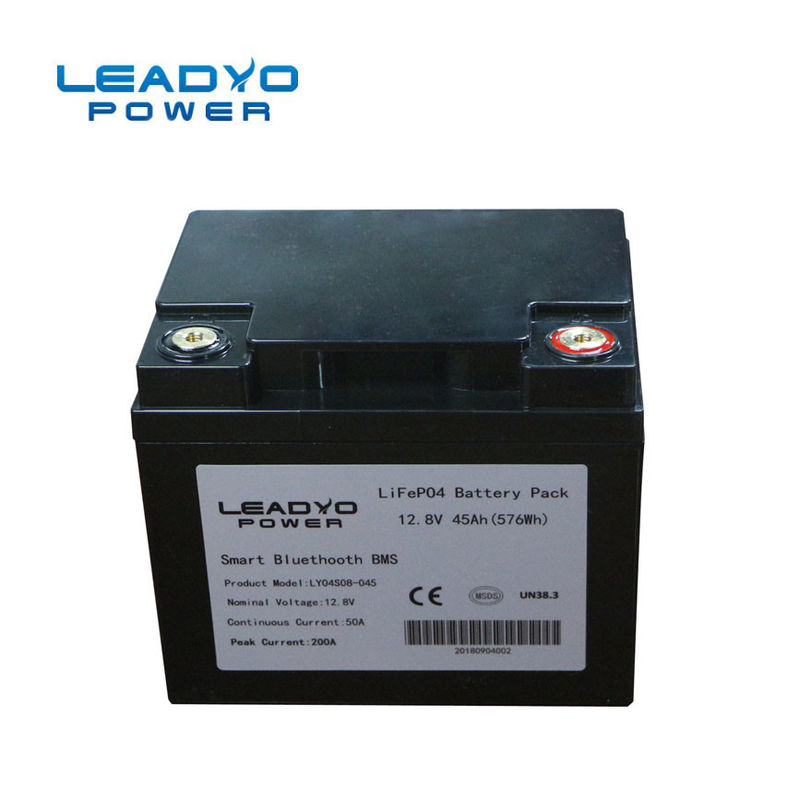 Screwable Case 12V 50Ah Lifepo4 Battery With Bluetooth 197x166x168mm