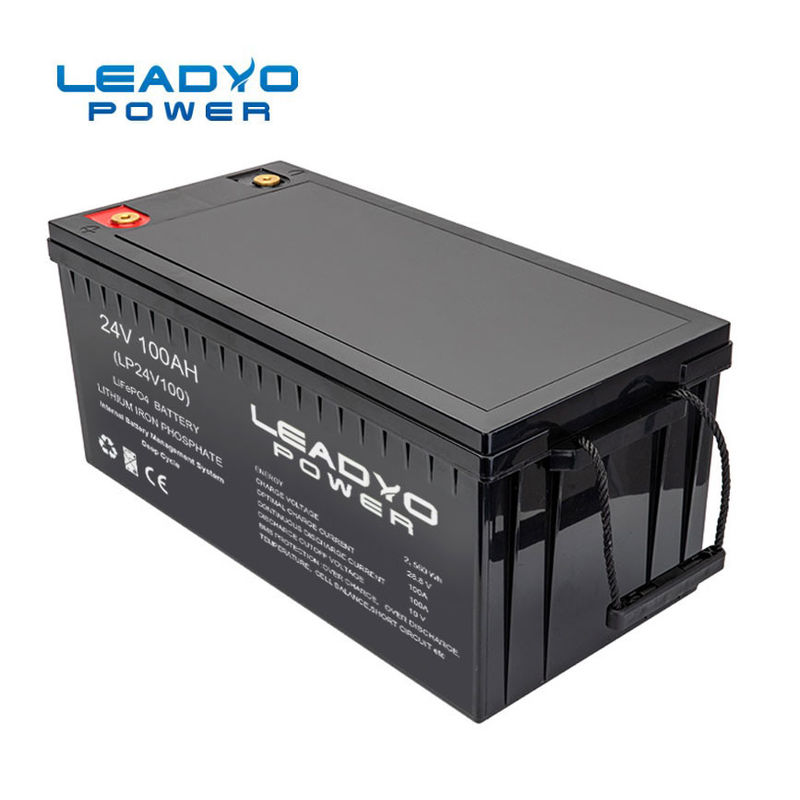 Bluetooth 24V 100ah Lithium Ion Battery LiFeP04 Waterproof For E Boat Yachts