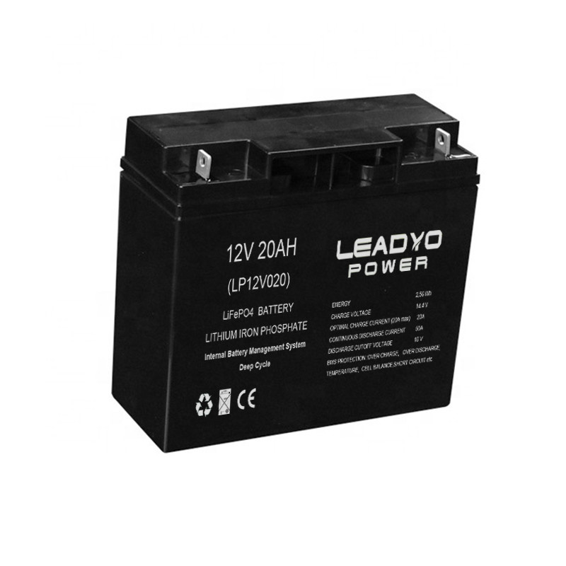 rechargeable lifepo4 deep cycle batteries ABS Case 12V 20ah lithium batteries