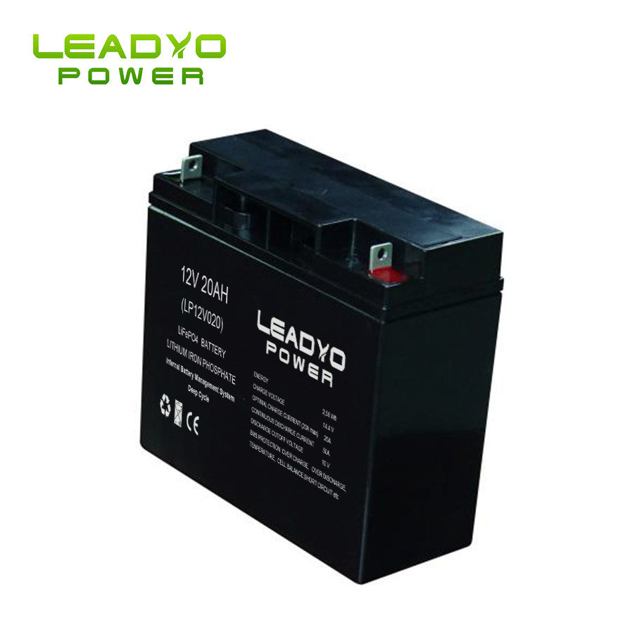 rechargeable lifepo4 deep cycle batteries ABS Case 12V 20ah lithium batteries