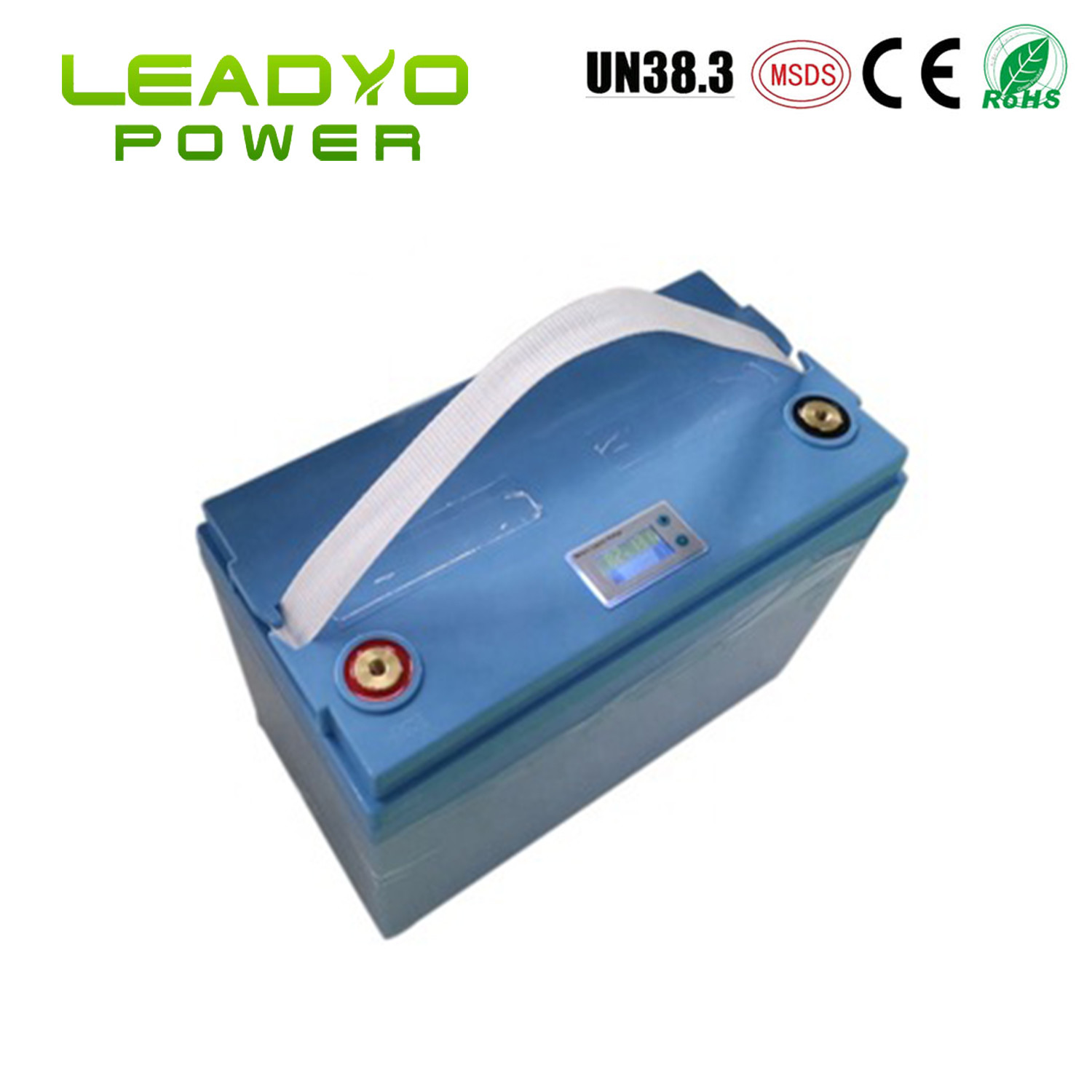 Smart LCD Display Lithium ion RV Marine Battery 12v 100Ah Deep Cycle ...