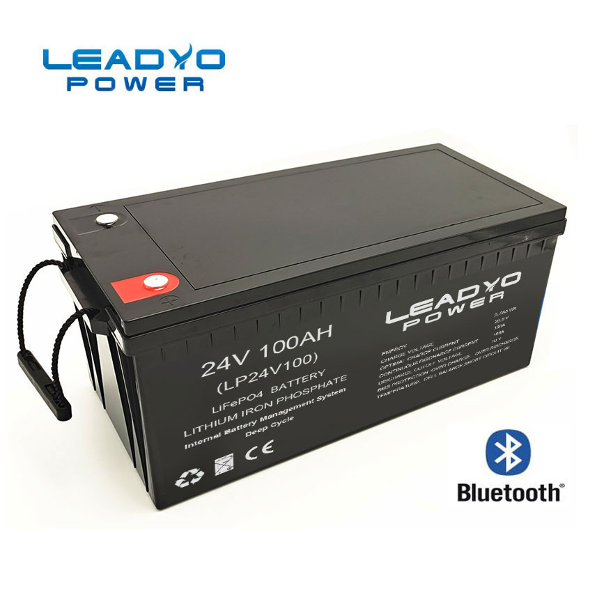 Smart Lithium ion Marine Battery 24v 100Ah Deep Cycle Lifepo4 Batteries ...