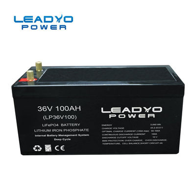 Good price IP66 Waterproof Rechargeable Lithium ion Marine Battery 36V 100Ah LiFePO4 Deep Cycle Batteries with Bluetooth online